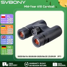 Svbony SV202 8X32/8x42/10x42/10X50 IPX7 wodoodporna lornetka ED BAK4 do obserwacji ptaków,