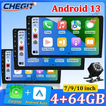 Autoradio Android 13 2Din 7"/9"/10" Universale 64G Wireless Carplay Android Auto GPS Lettore Multimediale Sistemi Intelligenti per Auto