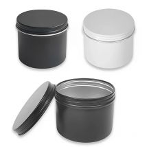 120/30pcs/ml runde Aluminium dosen schwarz weiß leere Kerzen gläser tragbare kosmetische Creme Vorrats behälter für die Reise