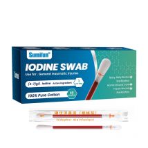 60/180/300/600Pc Sumifun Cotton Swab Medical Alcohol Disposable Sterilized Emergency Stick Home Iodine Disinfected First Aid Kit