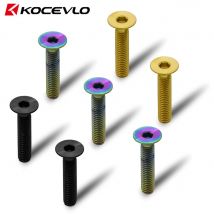 KOCEVLO Fahrrad Steuersatz Schrauben Titan M6 * 30mm CNC Senkkopf MTB BMX Fahrräder Vorbau Top Cap Ti Halte Schraube