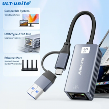 Adattatore Ethernet da USB C a 5Gpbs Adattatore USB 3.2 da tipo C a 5 Gigabit Ethernet Convertitore di rete LAN RJ45 per sistema operativo Windows Mac