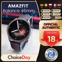 Nuovo Amazfit Balance Smart Watch Recupero del sonno Composizione corporea GPS Alexa Chiamate Bluetooth Durata della batteria di 14 giorni 150 Sport da uomo