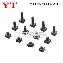1000Pcs 6x6mm Panel PCB Momentary Tactile Takt Mini Push Button Switch SMT 4pin 6x 6x 4,3-12 MM 6*6*4,3 MM 5MM 6MM 7MM 8MM - 12 MM
