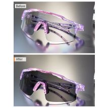 KAPVOE Photochromic Sunglasses Cycling Glasses for Men Women Cycle Eyewear Goggle Sports Speed Road MTB Mountain Bike Bicycle