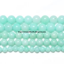Naturstein Amazonit Farbe Jade Runde lose Perlen 6 8 10 MM Auswahlgröße Schmuckherstellung
