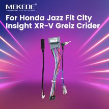 MEKEDE Audio Harness Cable Adapter Conector Wire Plug Kit For Honda Jazz Fit City Insight XR-V Greiz Crider Car Stereo Player