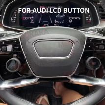 Przyciski sterowania na kierownicy do Audi serii R8 A4 A4L A5 A6 A8, przyciski LCD w stylu OEM, 2 przyciski boczne, części samochodowe.