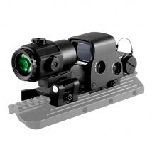 Taktyczny powiększacz Airsoft G43 3X, celownik kolimatorowy 558 553 EXPS3 z czerwonym punktem, zestaw optyczny, mocowanie QD, pasuje do szyny 20MM.