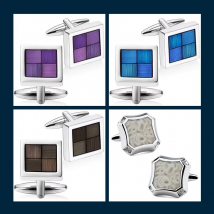 HAWSON Copper Quality Enamel Cufflinks for Mens Top Brand Men's French Shirt Cuff Links For Men Party Shirt Jewelry