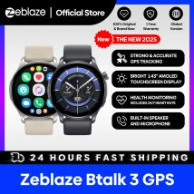 Neue Zeblaze Btalk 3 GPS-Smartwatch, 1,43 Zoll AMOLED-Bildschirm, Dual-Armband, Telefonanrufe, Herzfrequenz, SpO2, Stress-Tracking-Uhr