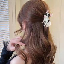 Neu eingetroffen! Entzückende Haarklammer aus Acryl mit Haustiermotiv, Haarzubehör im Cartoon-Stil, kleine Haarspangen, 3D-Haar-Accessoires