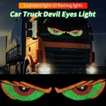 2PCS 24V 12V USB LED Devil Eye Dynamische Big Devil Eyes Licht für Autos Programmierbare Fenster Bildschirm LED Display Multi-Modus für Lkw