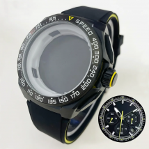 Cassa in acciaio inossidabile da 42 mm, compatibile con il movimento VK63, modello di orologio da uomo è accessori impermeabili con funzione luminosa