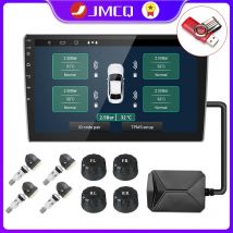 JMCQ USB Android TPMS Reifendruckkontrollsystem Display Alarmsystem Interne externe 5-Sensoren für Autonavigationsradio