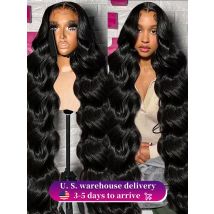 250% HD Remy 13x6 Onda Del Corpo Anteriore Del Merletto Parrucche Dei Capelli Umani 30 40 Pollici Pre Pizzicato Trasparente Brasiliano 13x4 Parrucca Frontale Del Merletto Delle Donne