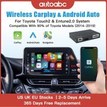 AUTOABC Carplay Android Auto per Toyota Touch2 Entune 2.0 Highlander Tundra Sienna Prius Yaris Camry CHR Modulo Multimediale