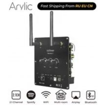 Arylic Up2Stream Plate Amp 2.1 WiFi e Bluetooth 5.0 Multiroom Audio 50*2W + 100W scheda amplificatore con equalizzatore tadilAirplay