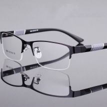 Halber Metallrahmen Weitsichtigkeitsbrille Unisex Myopie +0,5+1+1,5+2+2,5+3+4+5+6 Fertigprodukte Zahlengrad-Brille