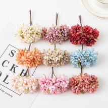 6 pezzi 11 cm fiori artificiali in seta mini garofano matrimonio artigianato ghirlanda accessori natale fai da te decorazioni per la casa scrapbooking