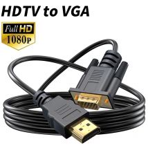 Adattatore convertitore cavo HD 1080P compatibile HDMI a VGA per computer portatile proiettore monitor laptop PC TV Displayer XBox PS4