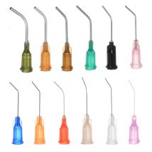 12 Stück 1" gebogene Nadeldosiernadeln aus Edelstahl mit stumpfer Spitze 14G 15G 16G 17G 18G 19G 20G 22G 23G 24G 26G 27G 30G