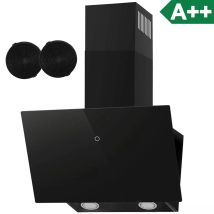 Estrattore da parete 60 cm Ricircolo d'aria di scarico Touch Display in vetro A++ LED Cappa da cucina YYWH0460
