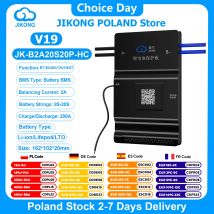 JIKONG V19 JK BMS B2A20S20P-HC Smart BMS 8S ~ 20S BT CALORE CAN Corrente 2A Bilanciatore attivo 200A per Lifepo4 Lto Batteria agli ioni di litio BMS