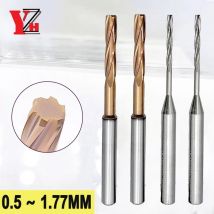 YZH 0,5 mm -1,77 mm Maschinenreibahle HRC60 4 mm Festschaft Toleranz + 0 + 0,005 Spiralnut Außenkühlung CNC-Innenloch