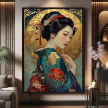 Japanese Woman Painting 5D DIY Diamond Painting Kimono Geisha Cross Stitch Embroidery Diamond Mosaic Kit Rhinestone Home Decor