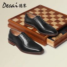 Desai Echtleder-Schuhe für Herren, modisch, bequem, Oxford-Schuhe, lässig, weiche Schuhe, Hochzeit,
