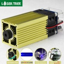 Árbol láser 450nm 5W 4W Enfoque Ajustable cabezal láser TTL módulo láser de grabado DIY para herramientas de corte de madera