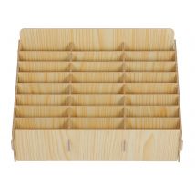 Holz Telefon Lagerung Box Khaki Glatte MultiGrid Organizer Für Klassenzimmer Tagungsraum Desktop Handy Halter Karte Lagerung Box