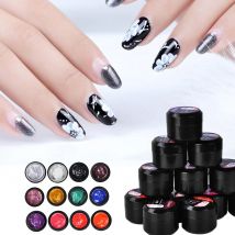 Biutee 12 colori Set 8ml Nail Stamping Gel Polish UV Light Cure Manicure Plate Print Gellak Soak Off BIUTEE Nai Gel Polish