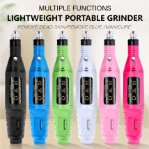 LULAA Nagelbohrmaschine mit Metallspitze, elektrisches Maniküre-Fräser-Set, Gelpoliermittel, professionelles Maniküre-Werkzeug, Nagelzubehör