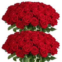 Artificial Roses with Long Stems Fake Roses Flowers Wedding Home Decor Bridal Bouquet DIY Table Arrangement Valentines Day Gift