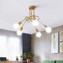 Modern Minimalist Chandelier Creative Branch-Shaped Ceiling Light for Hotel Restaurant Living Room Kitchen Bedroom Decor Light