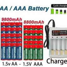 NOWY Akumulator 8800mAh/9800mAh AA/AAA Bateria Alkaliczna 1.5V AA/AAA do Zegarów Myszy Komputerów Zabawek Itp.