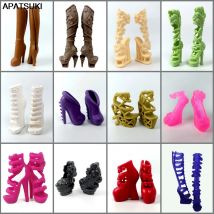 1 paar Hohe Qualität Original Schuhe für Monster High Puppe Hohe Ferse Schuhe Puppen Zubehör Booties Für 1/6 Dämon Monster puppen