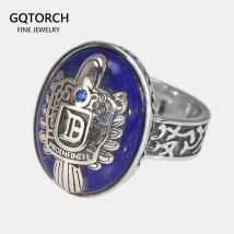 The Vampire Diaries Ringe aus echtem 925er-Sterlingsilber Damon Salvatore-Ring für Herren mit