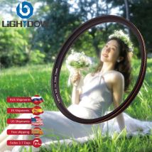 Lightdow 1/4 Weißer Pro-Nebelfilter 49 mm-82 mm für Porträts, Vintage-Töne und verträumte Lichtdiffusion, RU USA ES Versand