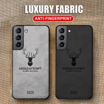 Deer Patterned Hard Case Cover For Samsung Galaxy S26 S25 S23 S22 Ultra Plus S24 FE A57 A37 A56 A36 A26 A54 A55 A15 Phone Case