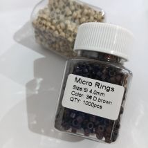 4.0mm  Silicon lined  Micro Rings  Silicone Links Beads  For Feather Shoe lace I tip  stick Hair Extension tools