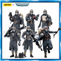 [Przedsprzedaż] JOYTOY Warhammer 40K 1/18 Figurka Akcji Astra Militarum Death Korps of Krieg Veteran Squad Figurki Anime Zabawki Model