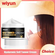 Hyaluronic Selbst bräunung creme Indoor sonnen loses Sonnenlicht schützen tief nähren nicht blockieren Poren intensive Bronzer Body Tanner Lotion