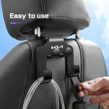 ABS Car Seat Headrest Hook Double Head Hooks Storage For KIA GT Rio K5 K2 K3 Sportage Ceed Sorento Picanto Stinger Soul K4 K8 K9