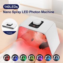 Macchina fotonica LED a 7 colori con nano spray salone di bellezza uso domestico viso corpo maschera LED macchina PDT idratante per la pelle SPA cura della pelle