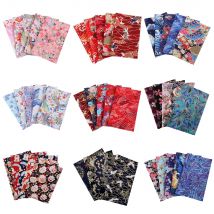 5pcs 20x25cm Baumwoll stoff japanisch bedruckte Stoffe Stoff Cartoon Blumenmuster handgemachtes Nähen Patchwork Heim textil Material