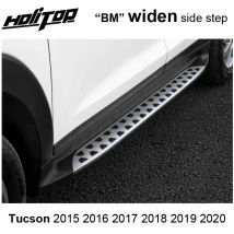 Verbreitertes Trittbrett für die seitliche Trittstange für Hyundai Old Tucson 2015–2020, große Größe, verbreitertes Design, freies Bohrloch, einfache Installation