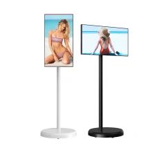 21,5 Zoll tragbarer Smart-TV 8-Core-CPU Android OS LED-Touchscreen Eingebauter Lautsprecher Mobiler Monitor Drehbarer Touchscreen-TV